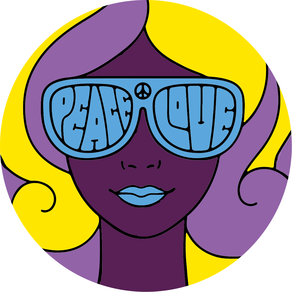 Fredskärleksikonen Vinylmatta Ungdom - Tenstickers