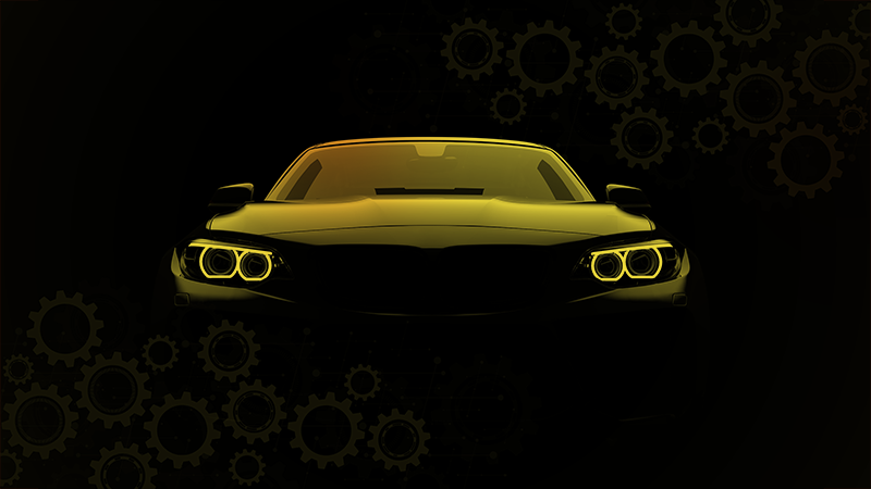 Modern bilkoncept vardagsrumsmatta - Tenstickers