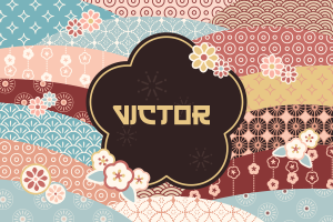 Färgglatt mönster Vinylmatta namn - Tenstickers