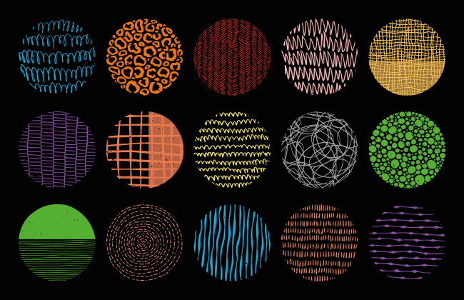 Livfull mönsterkollektion Vinylmatta modern - Tenstickers