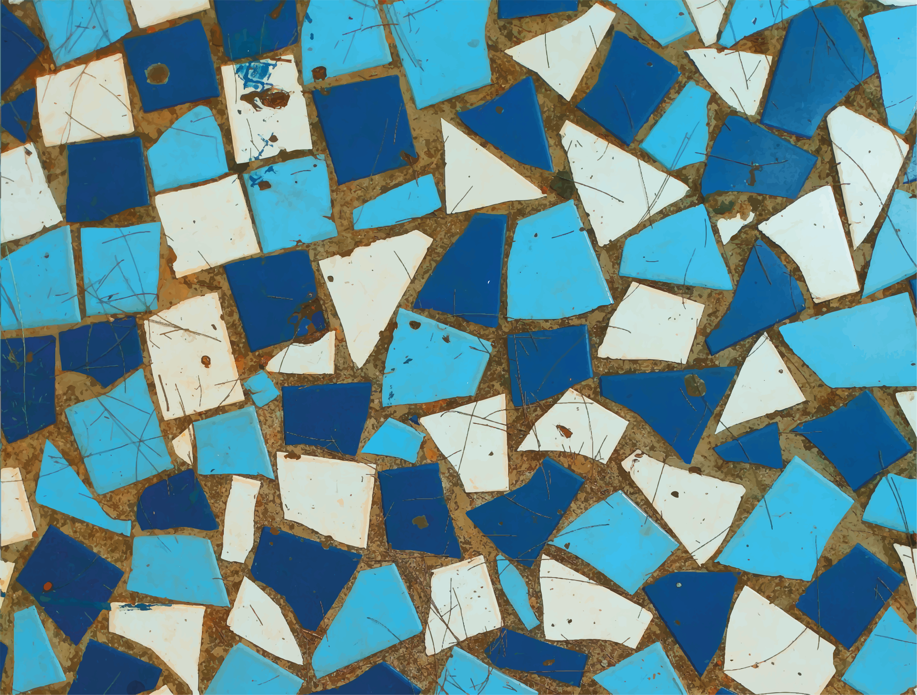 Mosaikplattor Vinylmatta Mosaik - Tenstickers