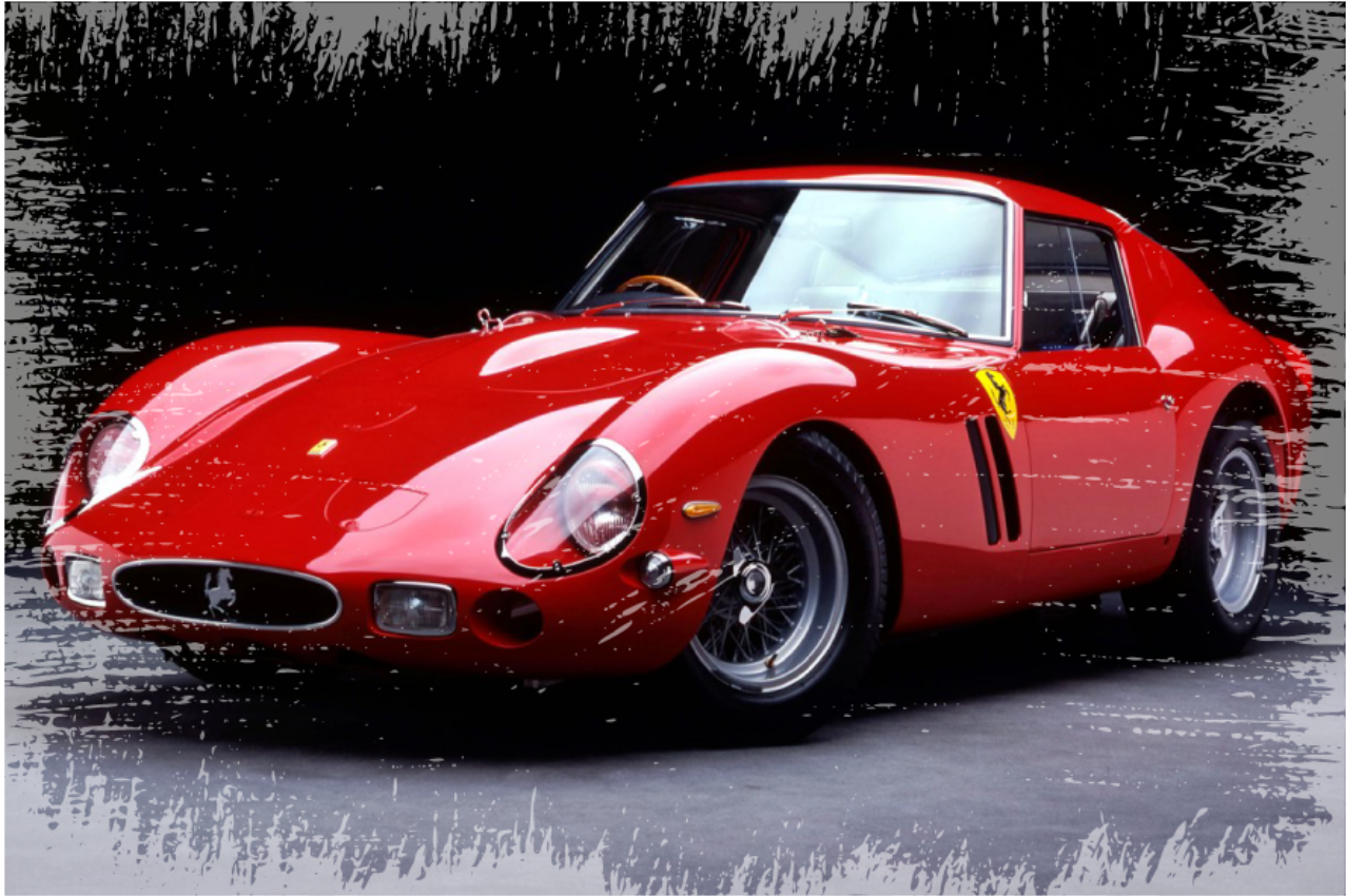 Ferrari 250 gto vintage matta - Tenstickers
