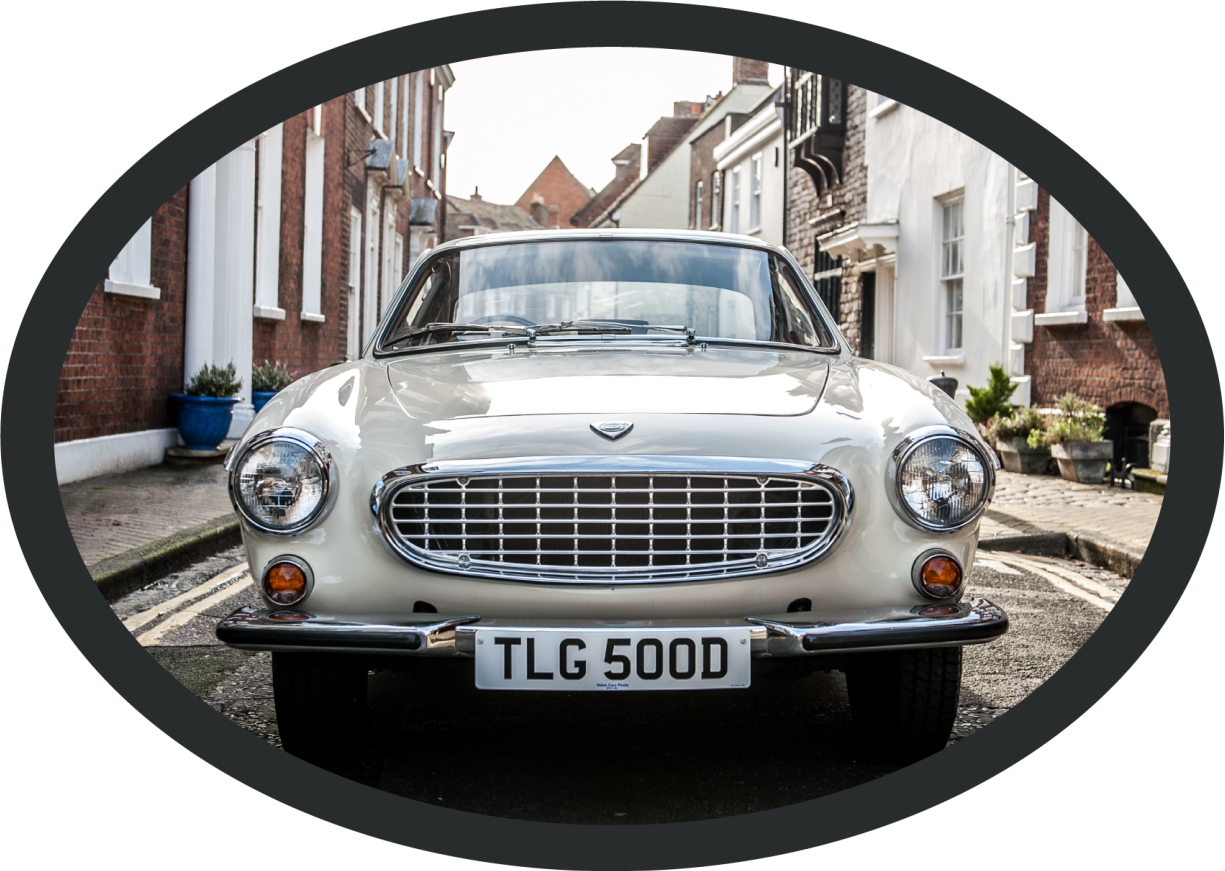 Volvo p1800 vintage vinylmatta - Tenstickers