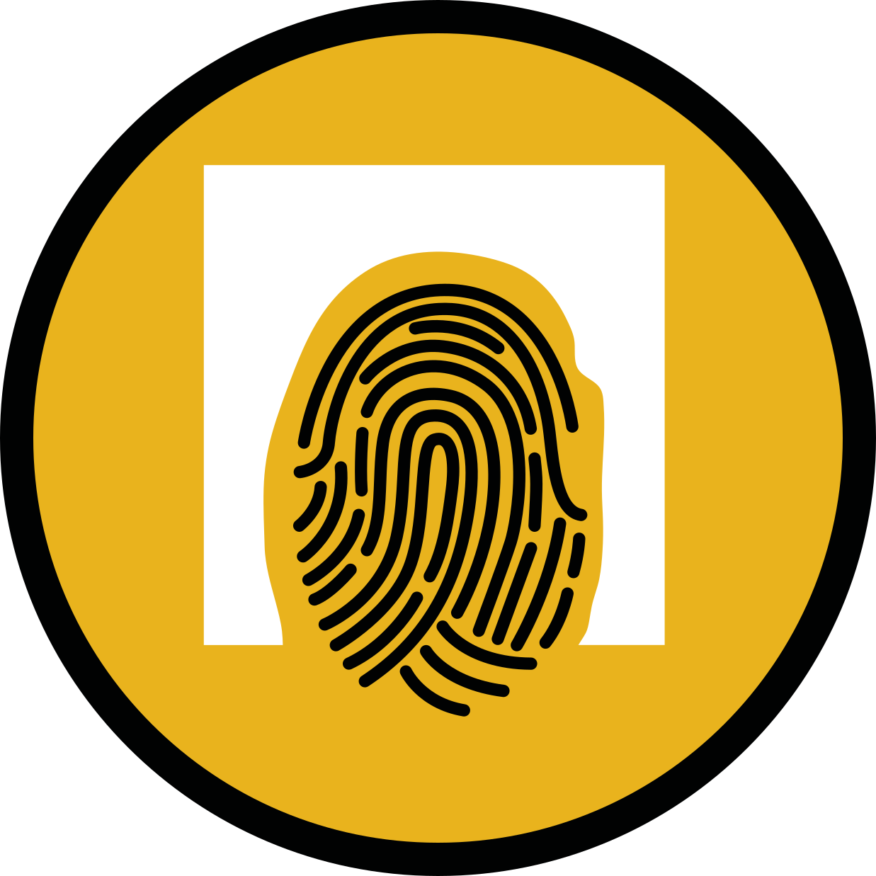 Fingeravtrycksmönster Vinylmatta Mosaik - Tenstickers