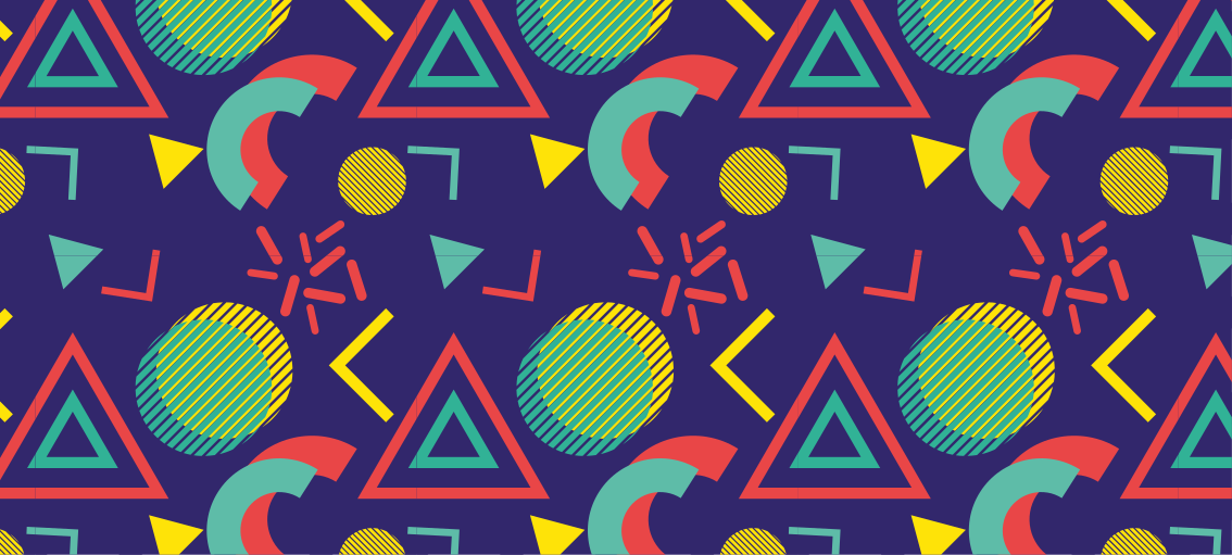 Vinylmatta geometrisk livliga geometriska motiv - Tenstickers