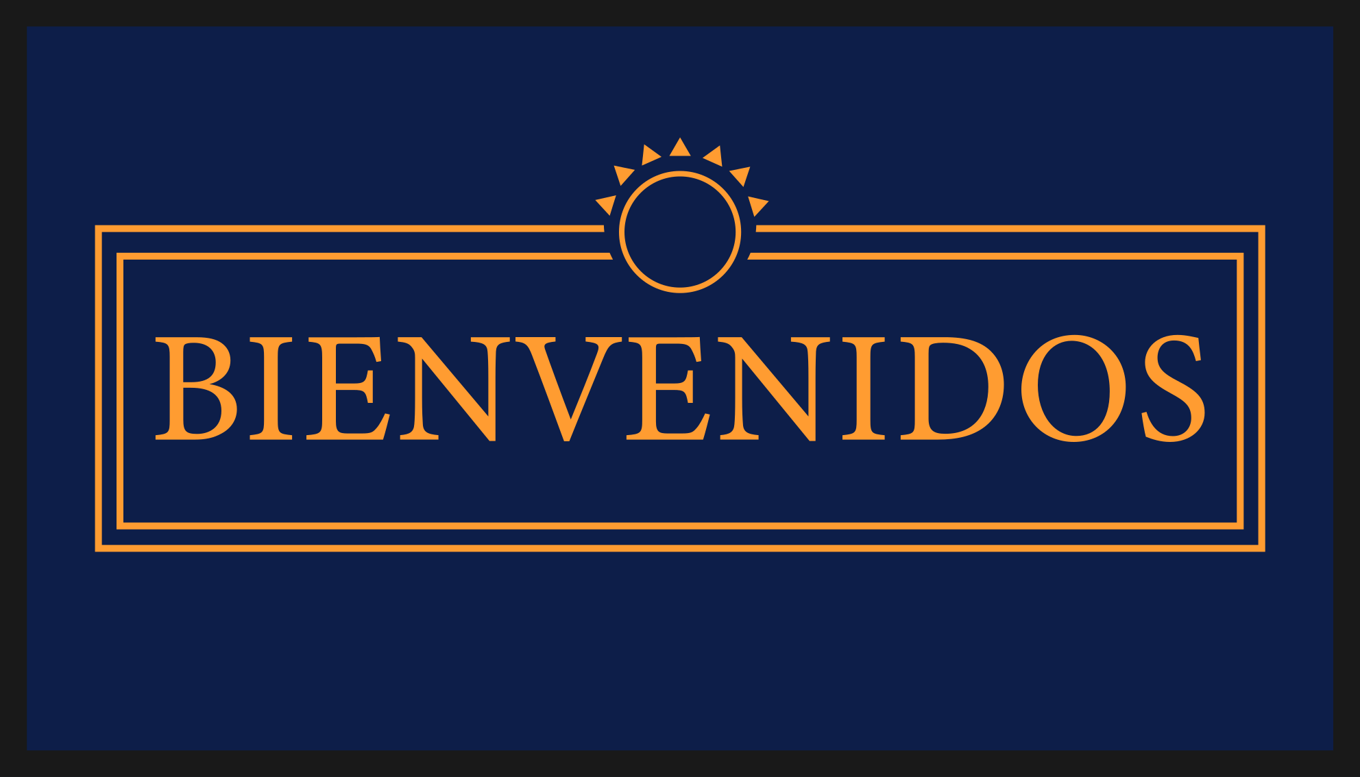 Hälsningsmeddelande Vinylmatta modern - Tenstickers