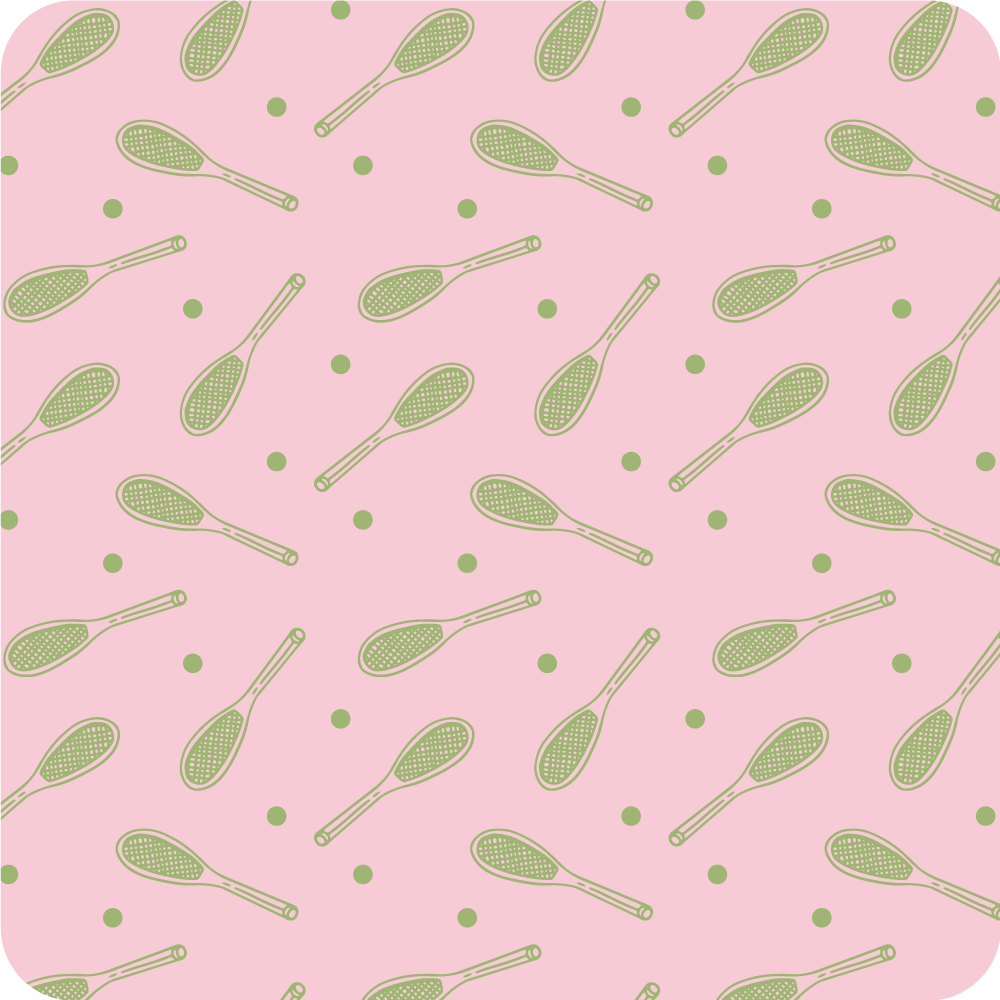 Racketmönster Vinylmatta spel - Tenstickers