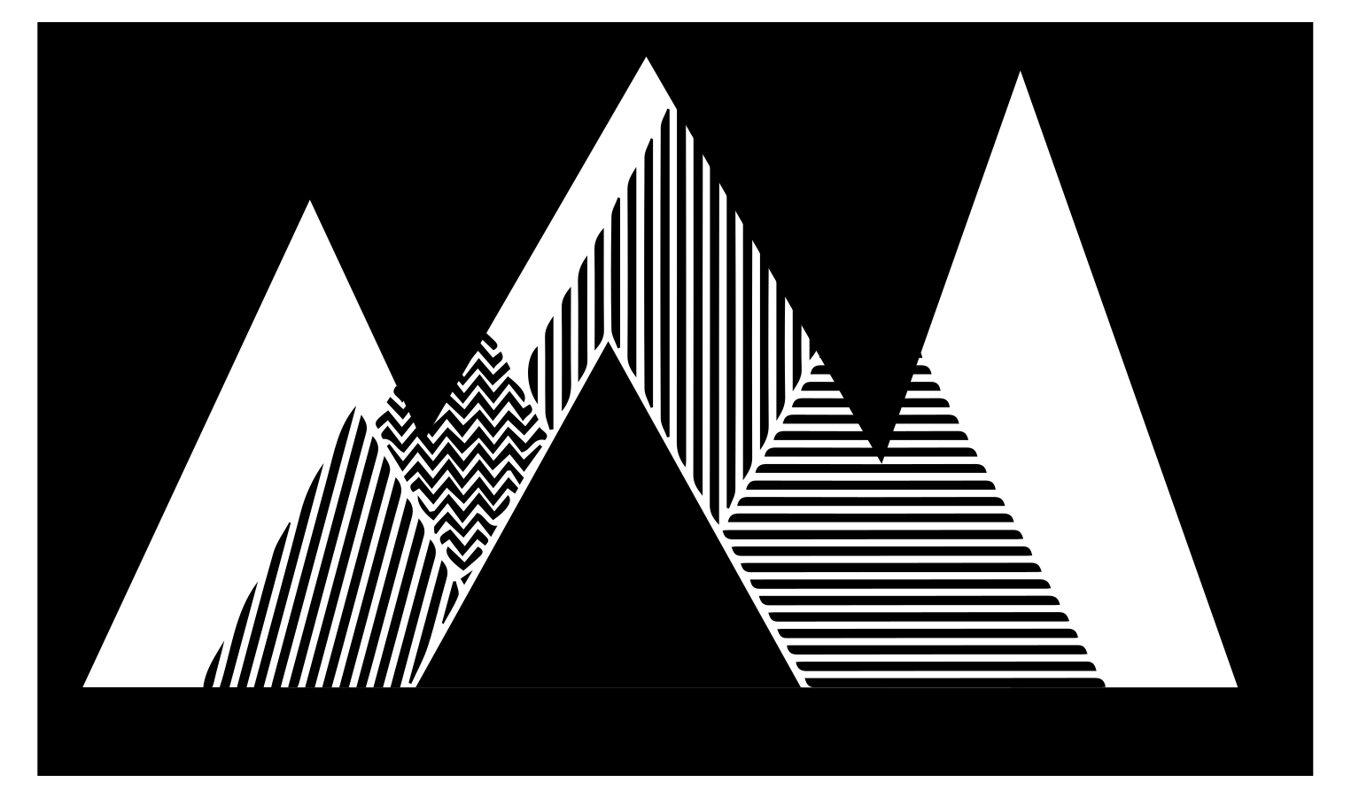 Snyggt sicksackmönster Vinylmatta geometrisk - Tenstickers