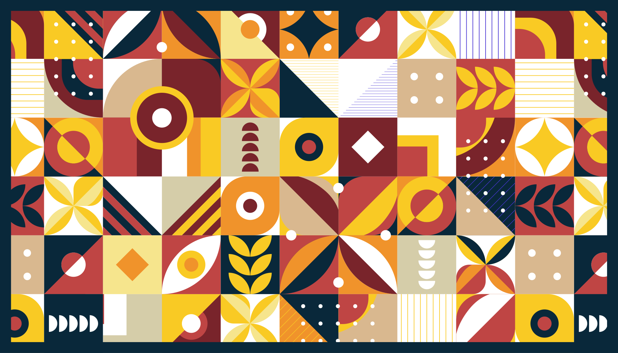 Livliga kompositioner Vinylmatta kakeleffekt - Tenstickers