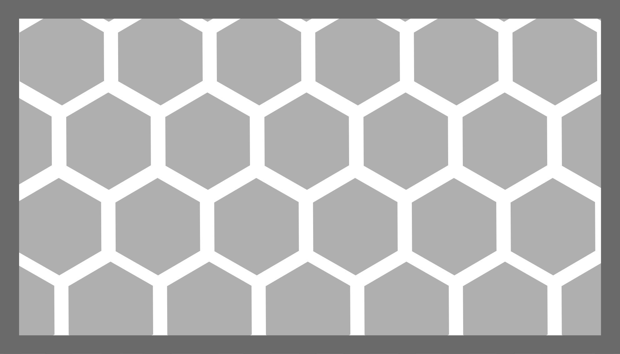 Hexagonal konfiguration Vinylmatta geometrisk - Tenstickers