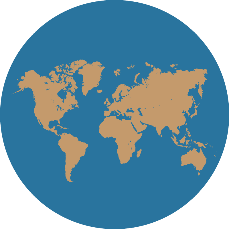 Geografisk upptäckt Vinylmatta Världskarta - Tenstickers