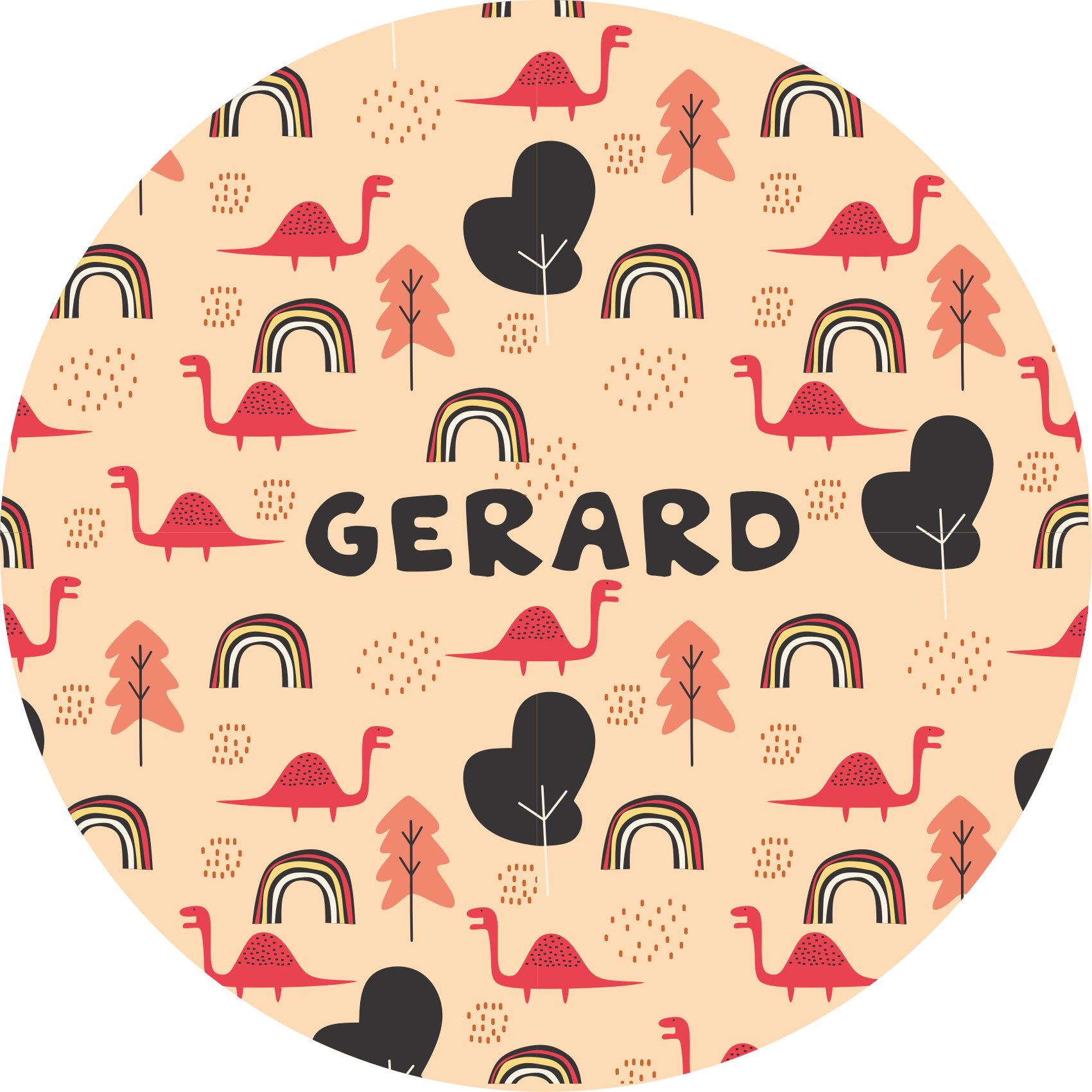 Jurassic nordiskt tema personlig matta - Tenstickers