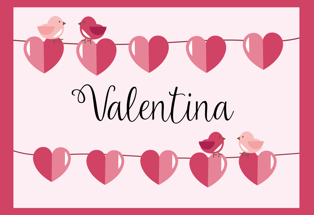 Hjärtdesign Vinylmatta namn - Tenstickers