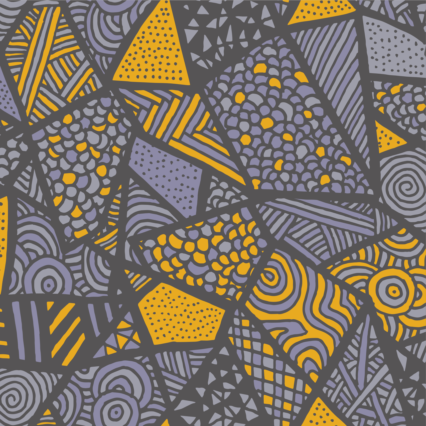 Dynamiska grå former Vinylmatta geometrisk - Tenstickers