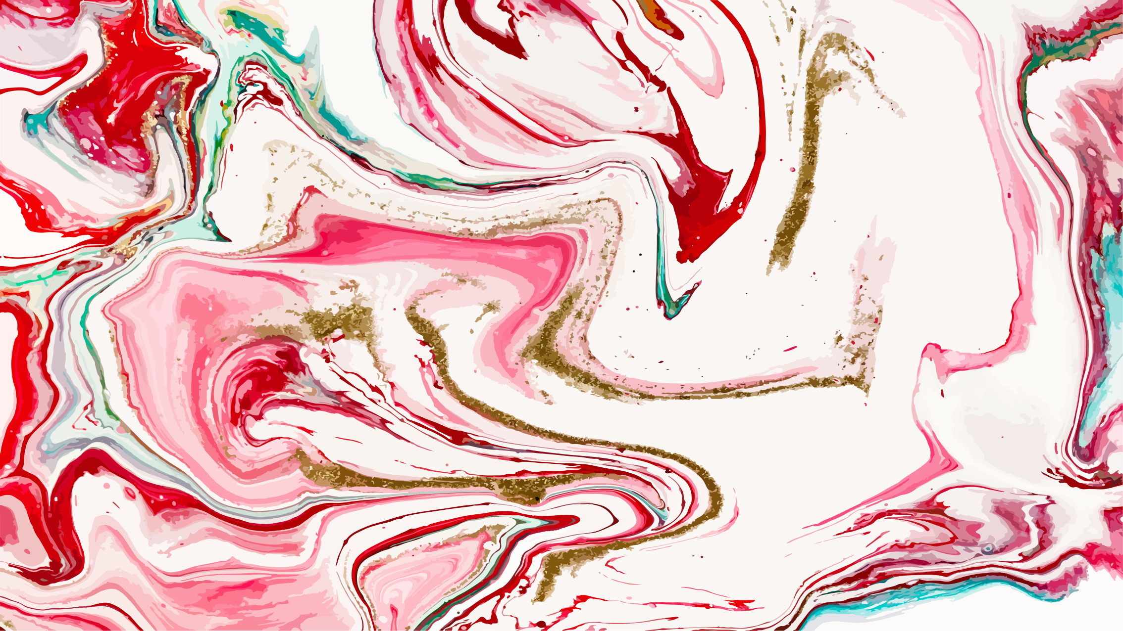 Virvlande rosa elegans Vinylmatta modern - Tenstickers