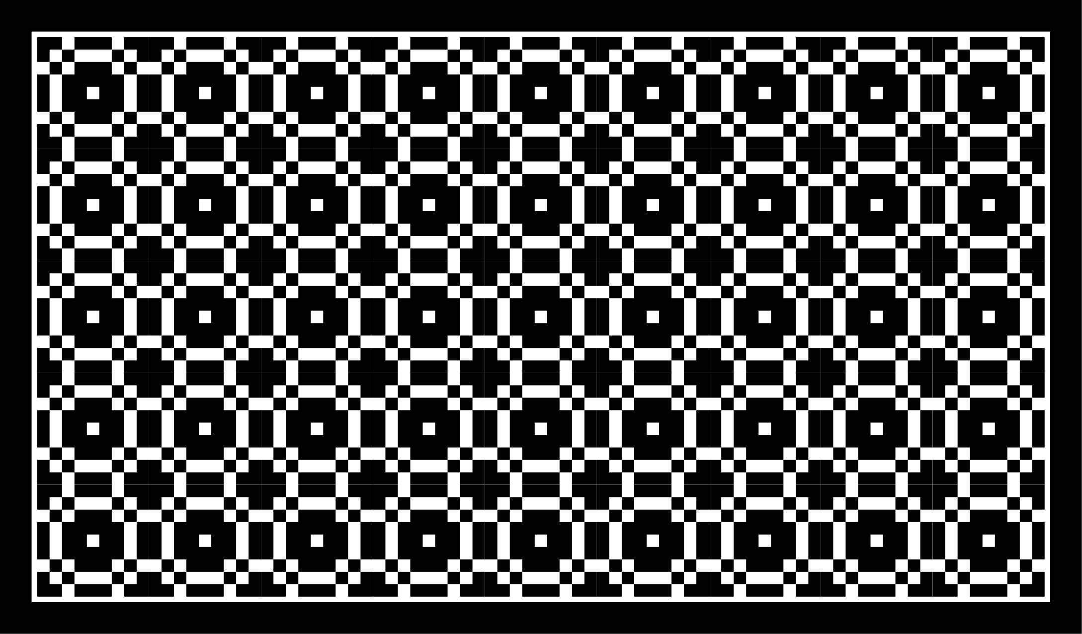 Svart vita små rutor mönster kakel matta - Tenstickers