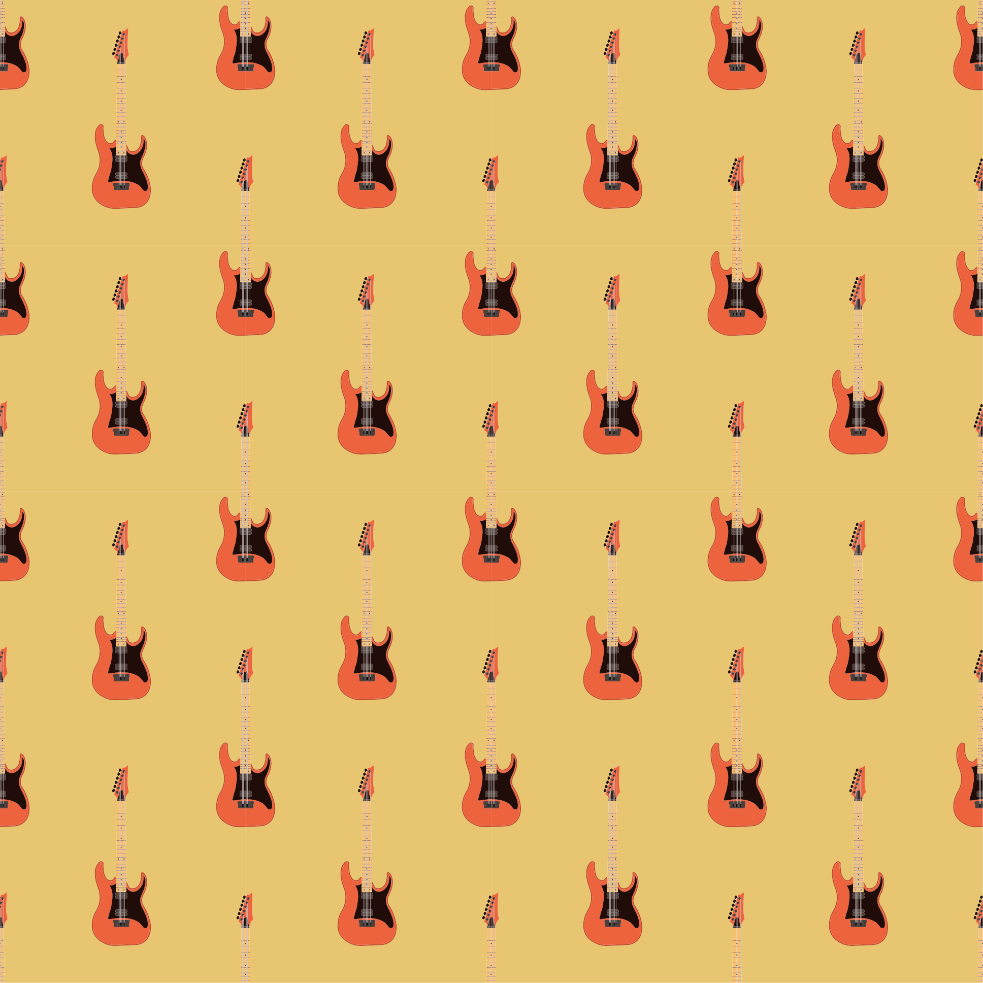 Elgitarrfokal Vinylmatta Ungdom - Tenstickers