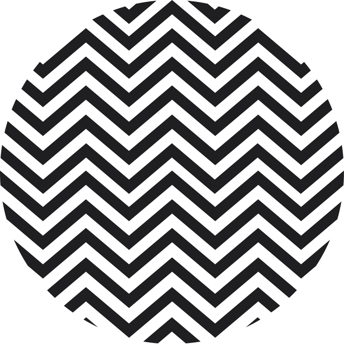 Vinylmatta geometrisk med chevronmönster - Tenstickers