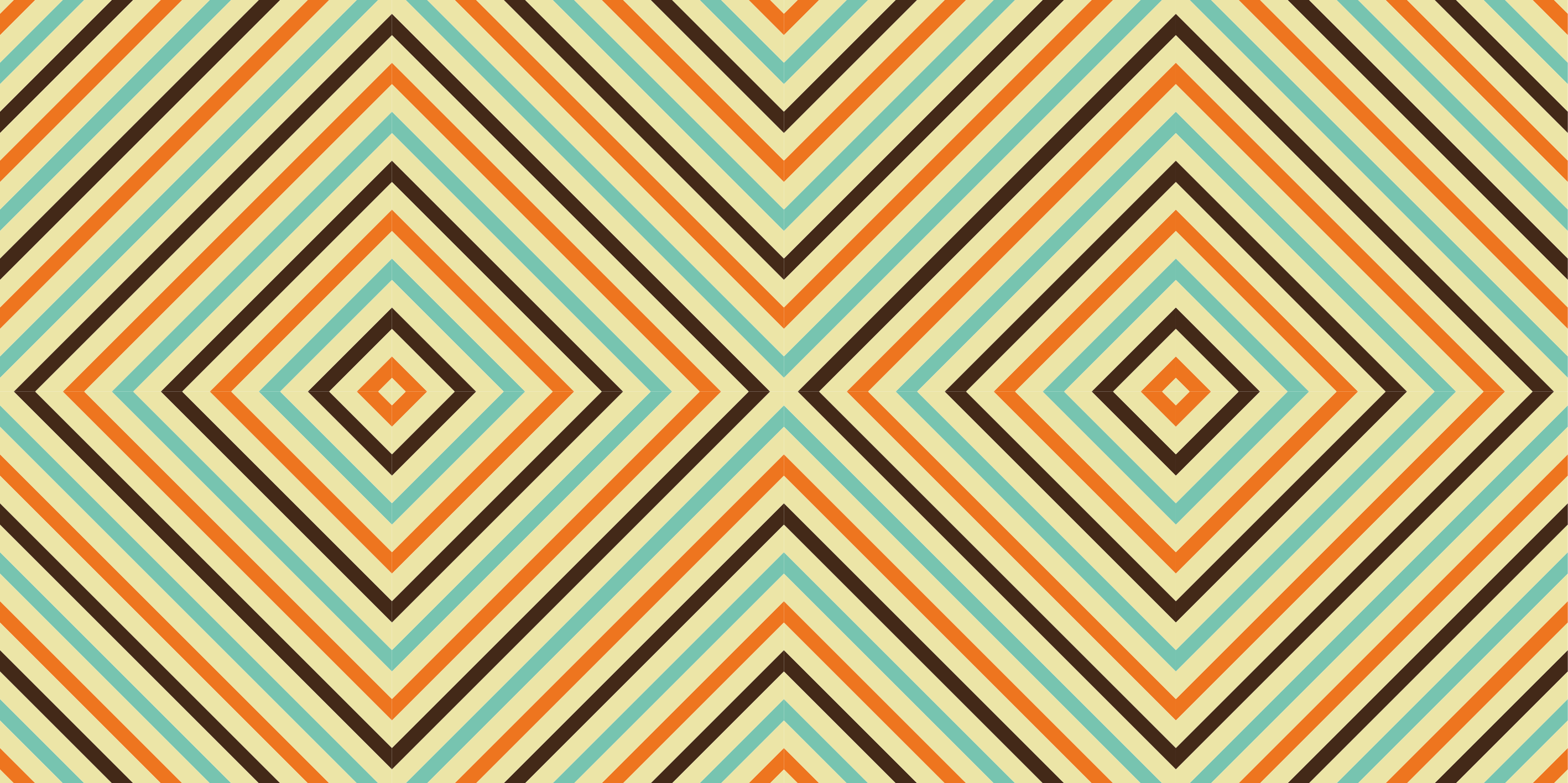 Diamantmönsterränder Vinylmatta geometrisk - Tenstickers