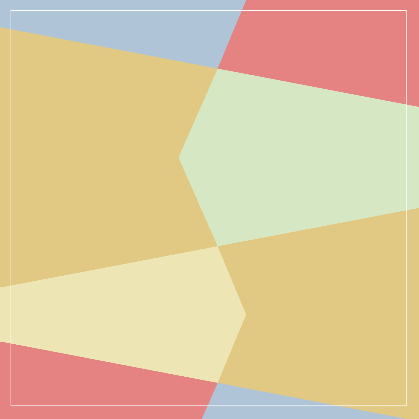 Pastell geometrisk färgblock fyrkantig vinylmatta - Tenstickers