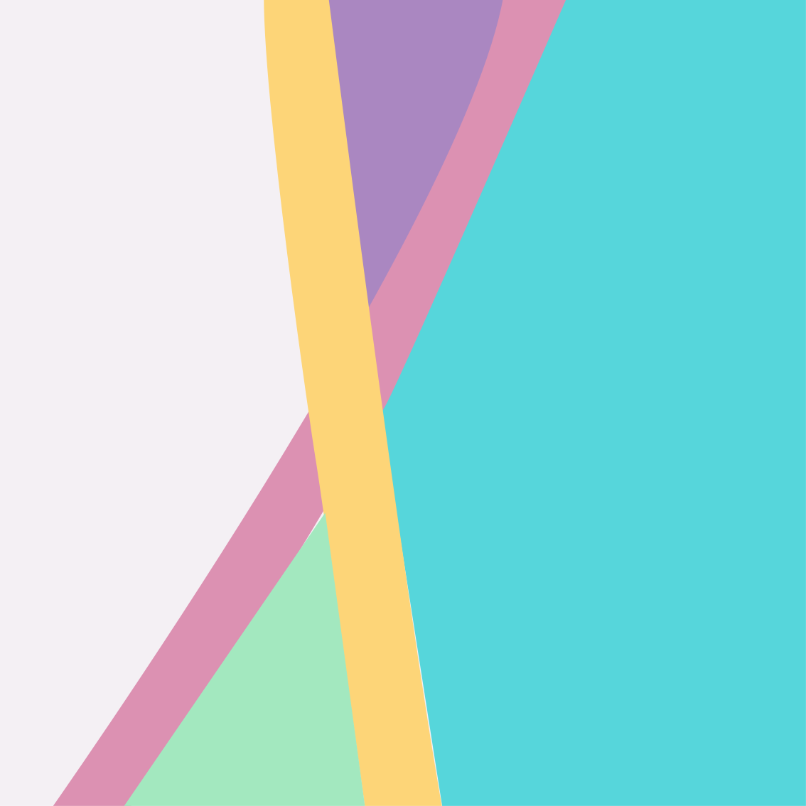 Vinylmatta modern färgglada abstrakta lager - Tenstickers