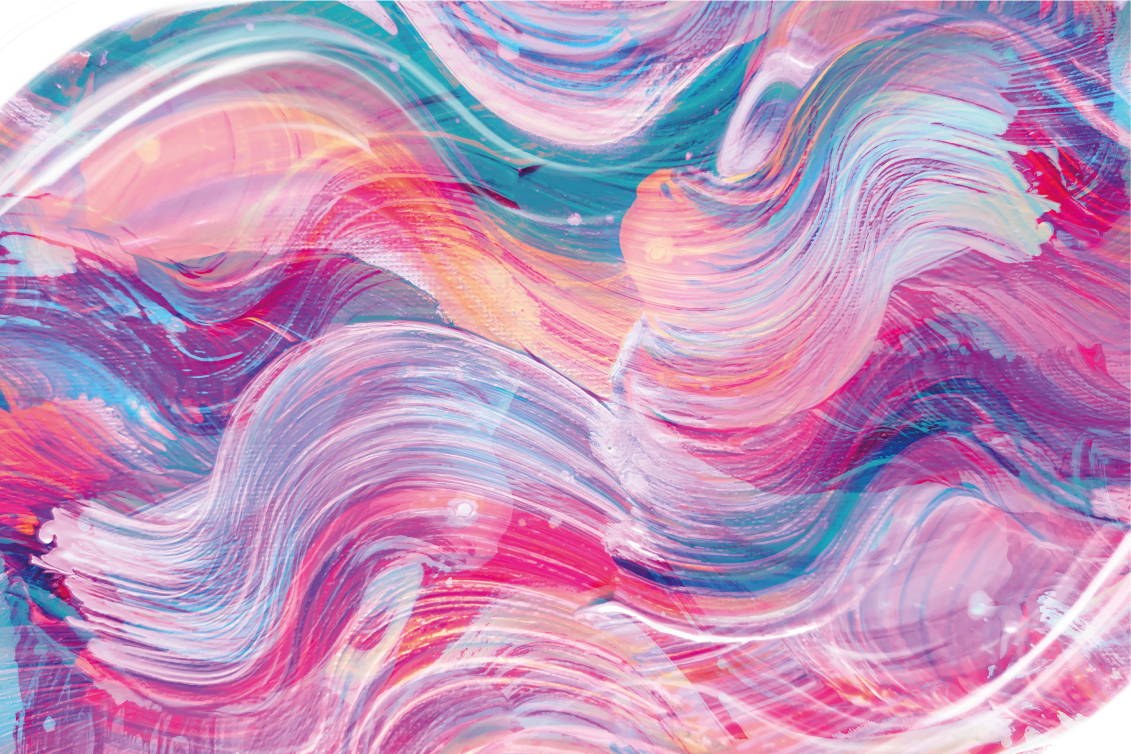 Livfulla abstrakta kurvor Andra Vinylmattor - Tenstickers