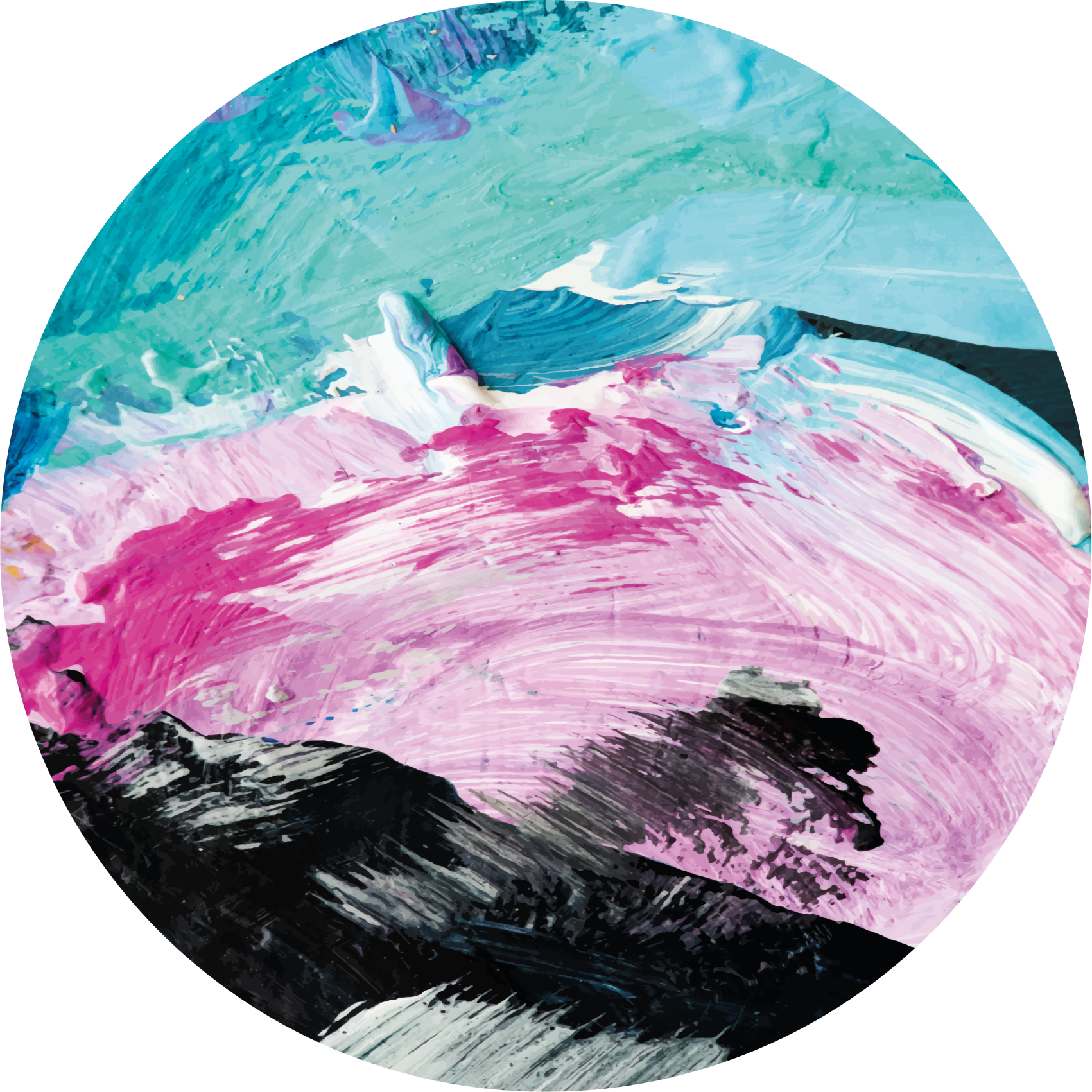 Livfull abstrakt virvel vinylmatta - Tenstickers