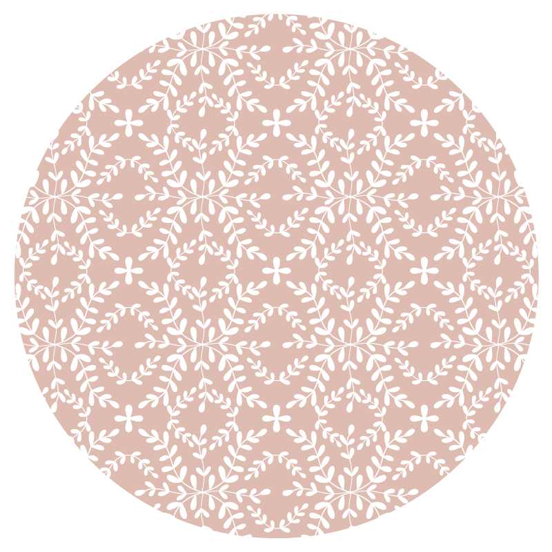 Delikat blomkomposition Vinylmatta blommor och växter - Tenstickers