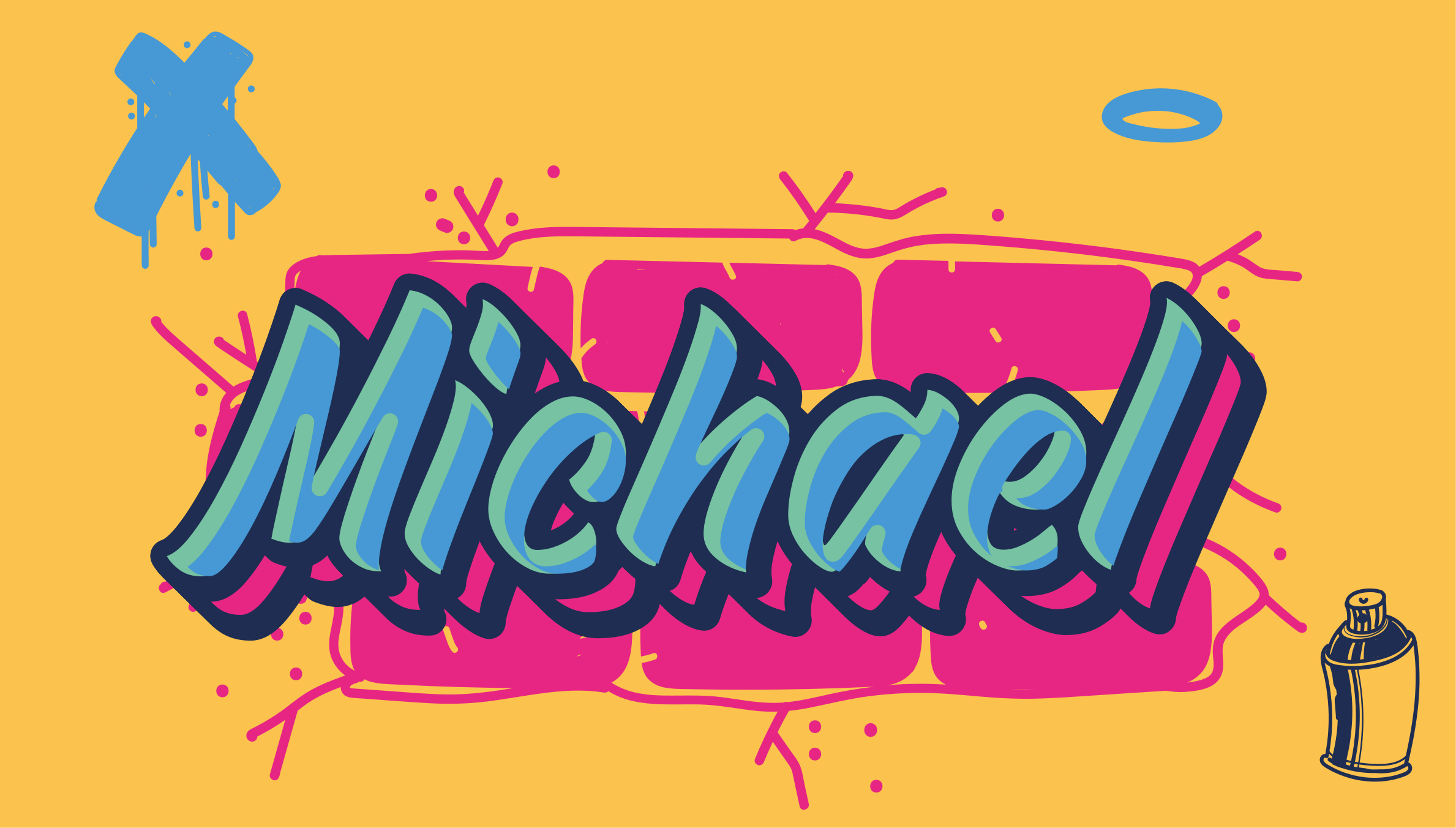 Graffitidesignad matta i dope -stil - Tenstickers