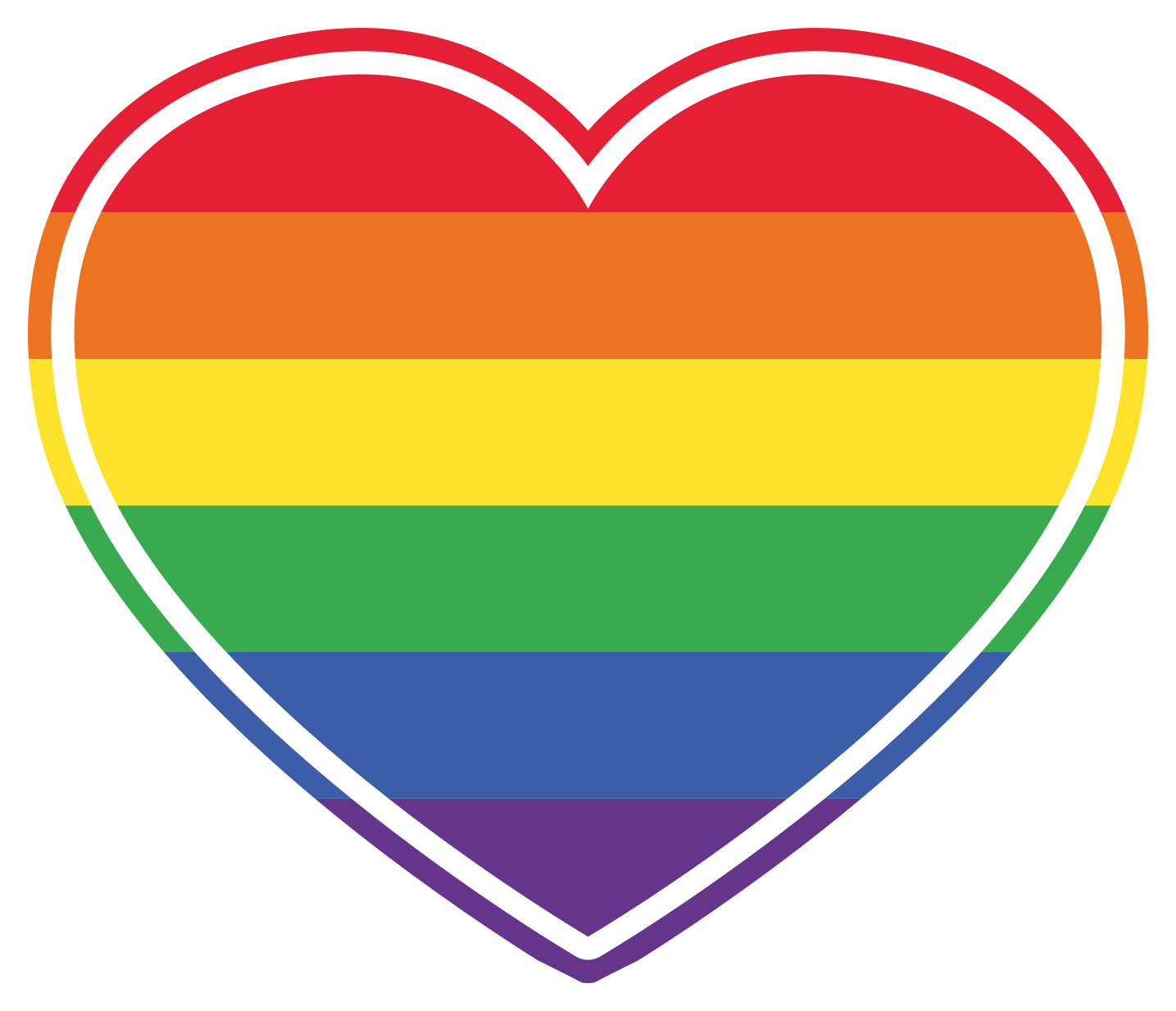 Gay pride platta i hjärtformad sovrumsmatta - Tenstickers