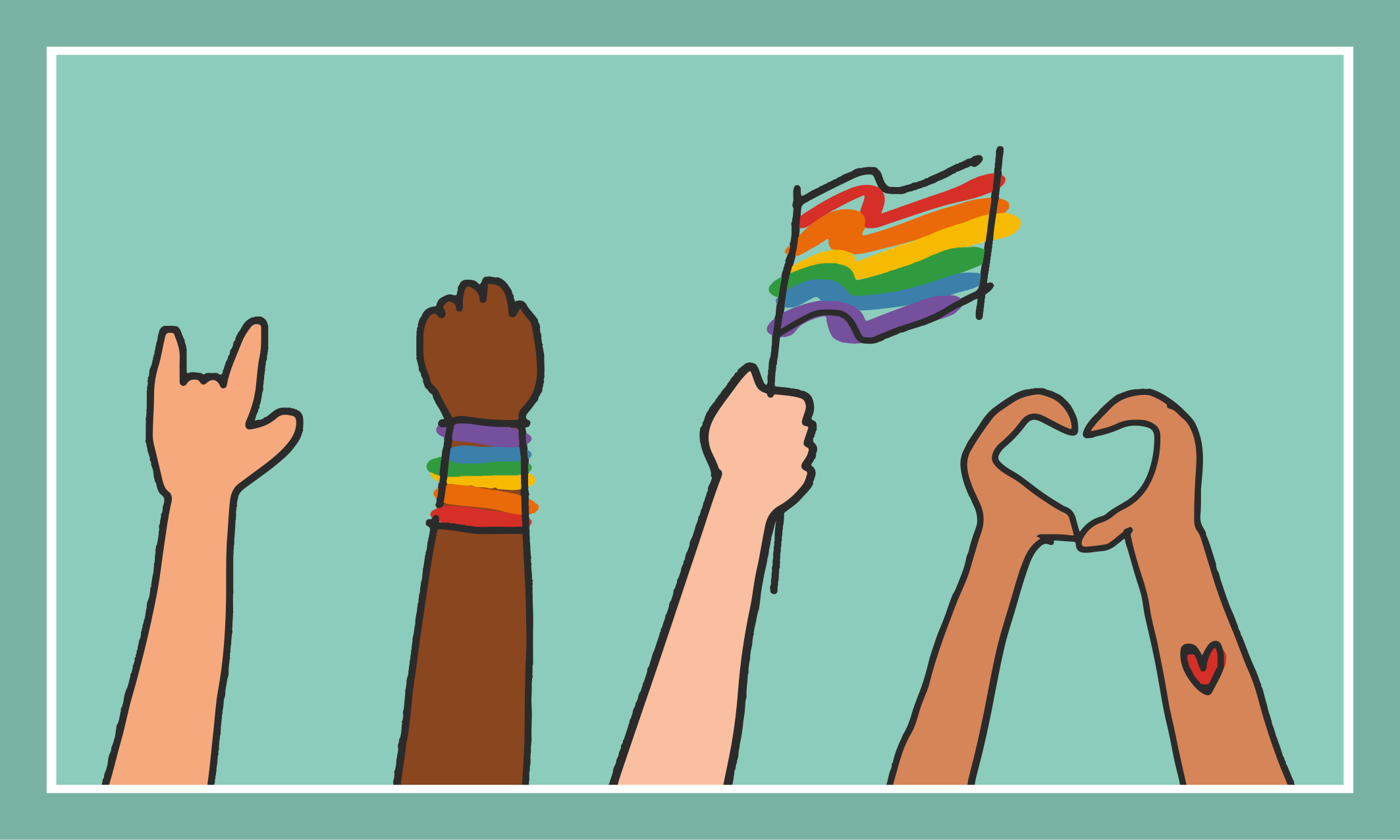 Olika händer upp Vinylmatta evenemang - Tenstickers