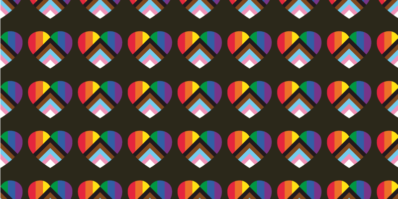 Uppdaterad pride flagga hjärtformad vardagsrumsmatta - Tenstickers