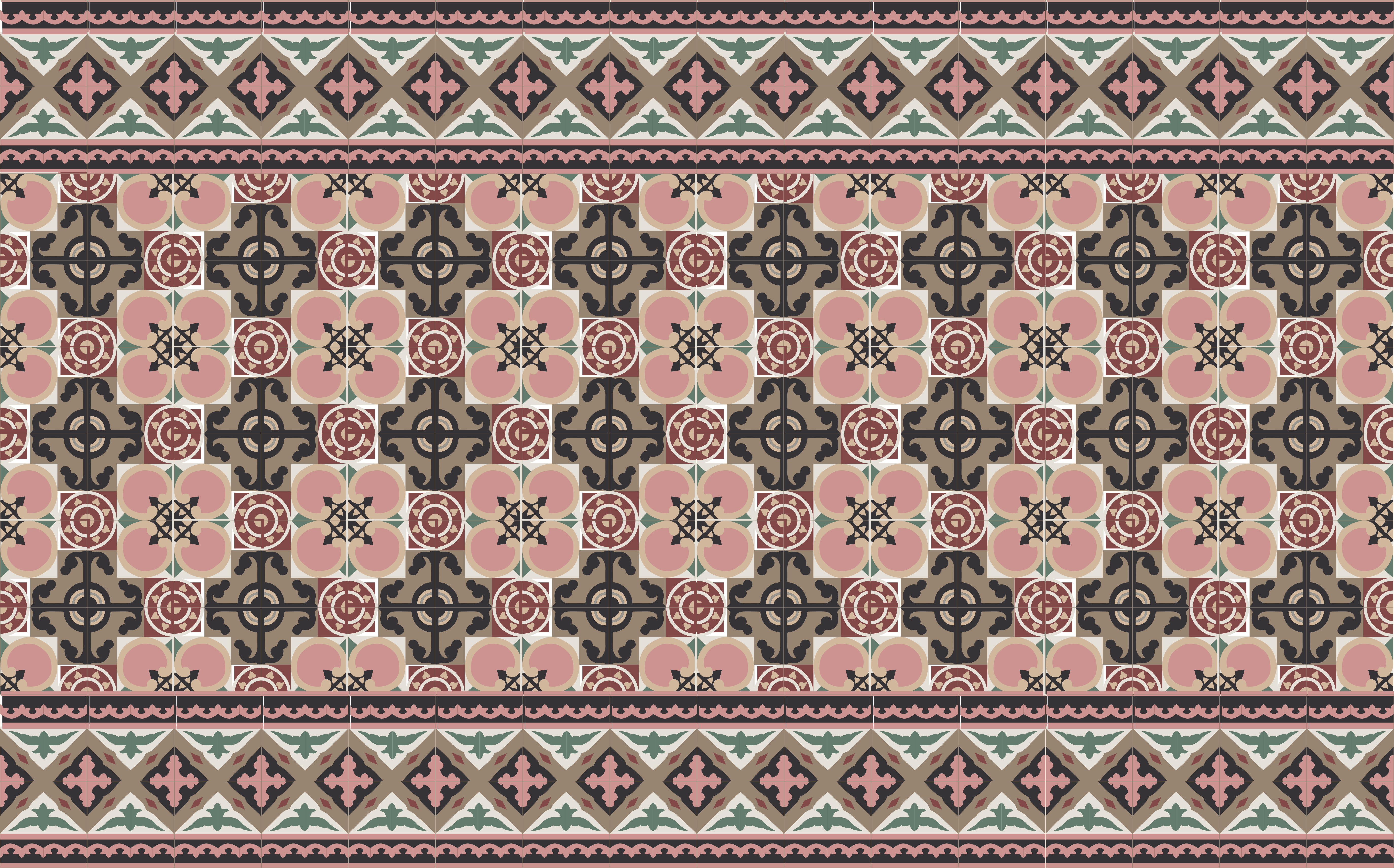 Toledo brickor kakel vinylmatta - Tenstickers