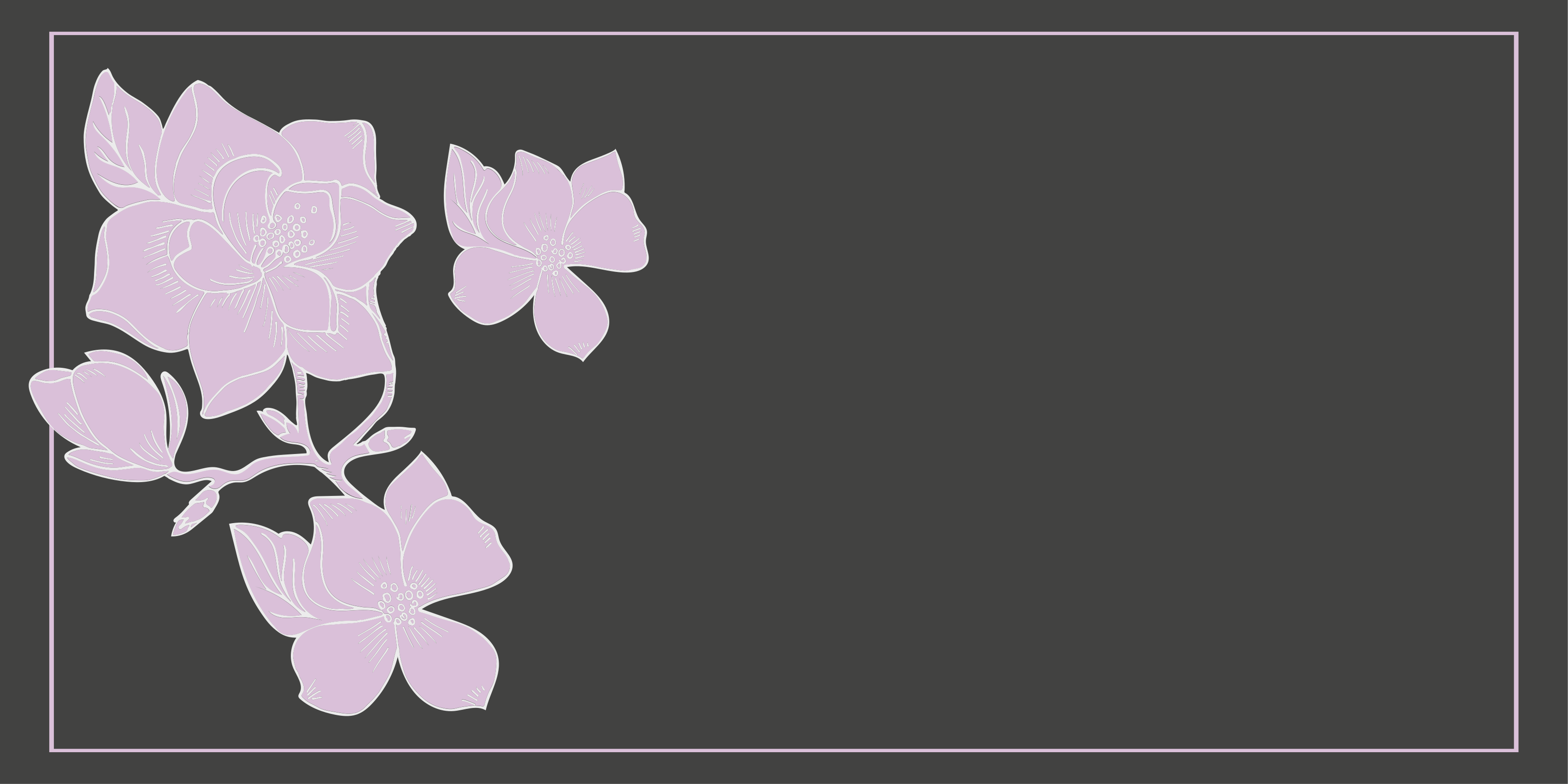 Rosa arrangemang Vinylmatta blommor och växter - Tenstickers