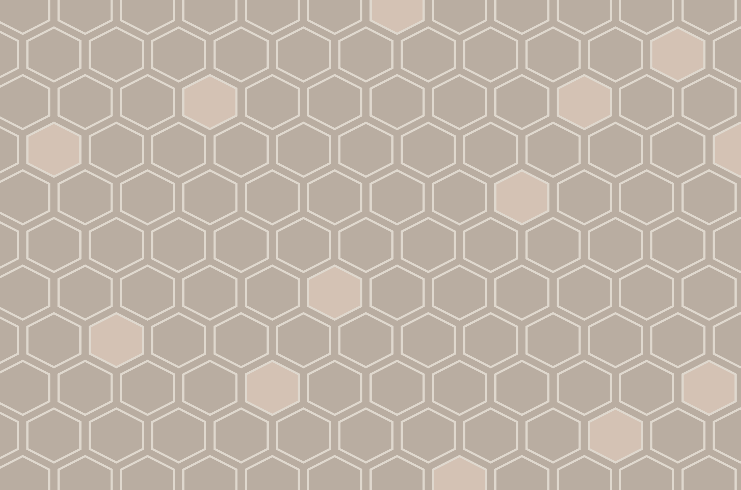 Beige honeycomb mönster modern matta - Tenstickers