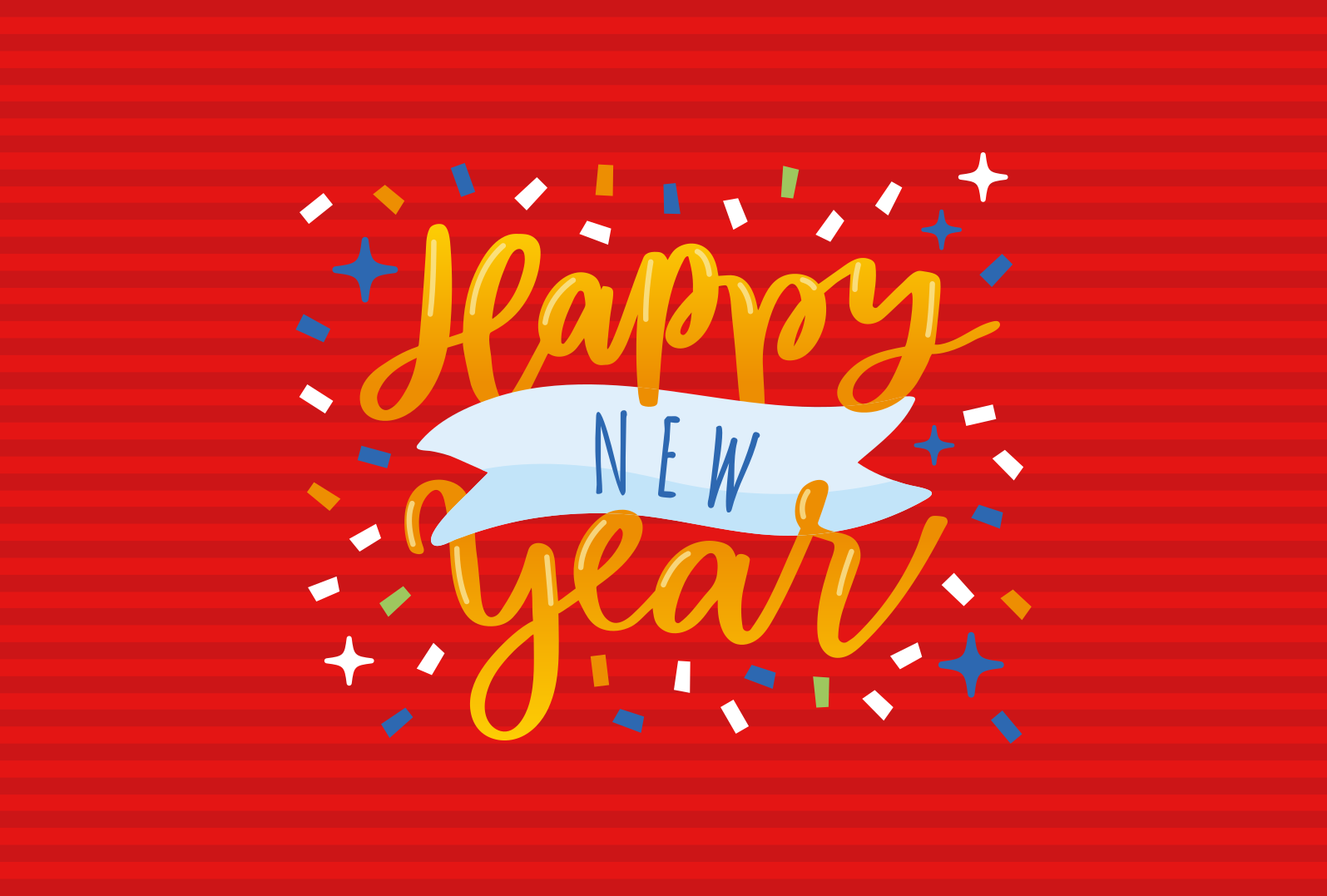 Nyårsfirande Vinylmatta Jul - Tenstickers