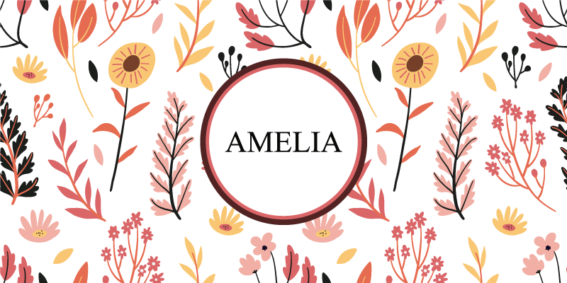 Naturstilnamn Vinylmatta namn - Tenstickers