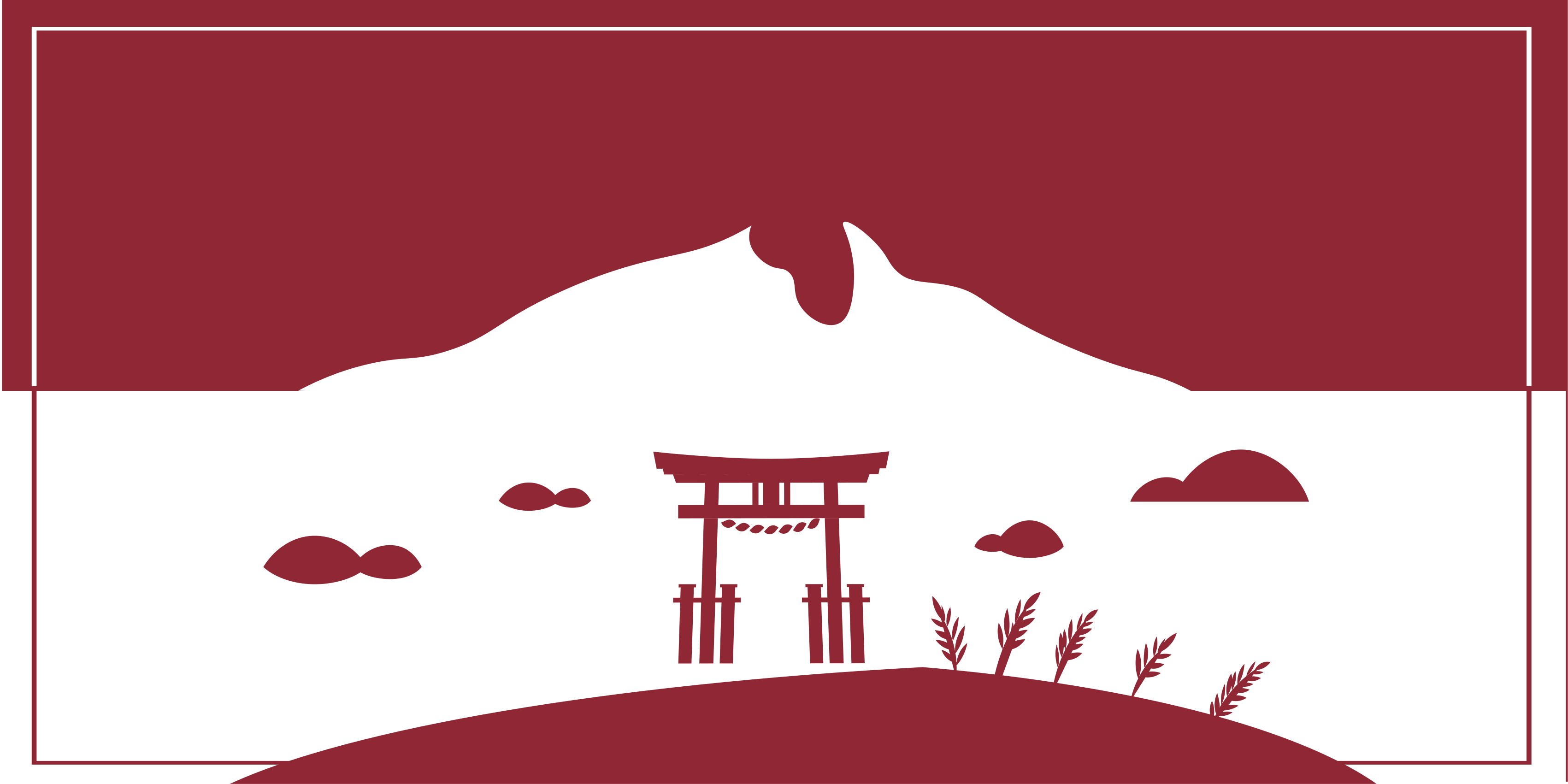 Japanskt landskap Vinylmatta Världskarta - Tenstickers