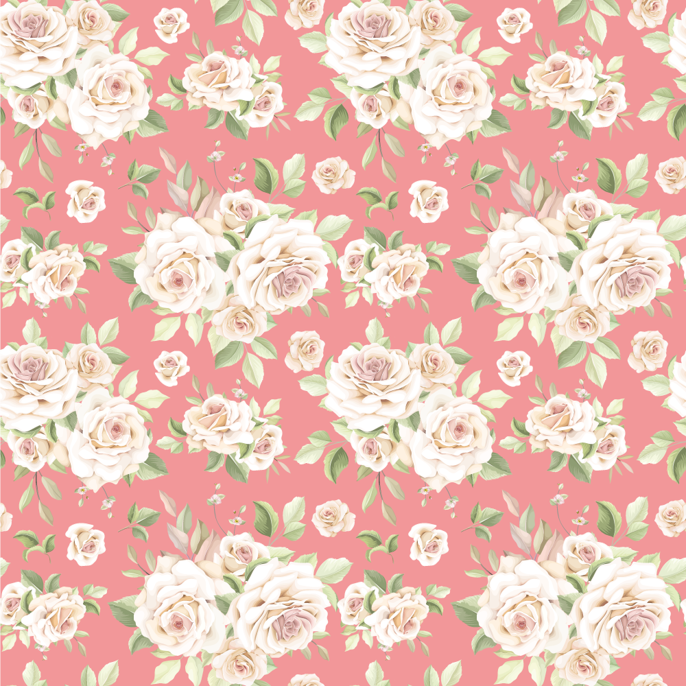 Vinylmatta blommor och växter blomster elegans - Tenstickers