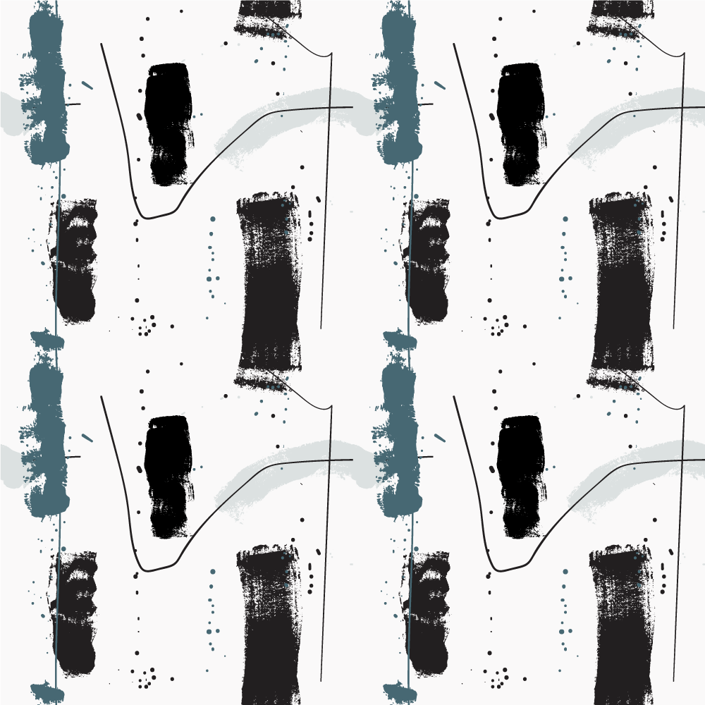 Linjära abstrakta former Vinylmatta minimalistisk - Tenstickers