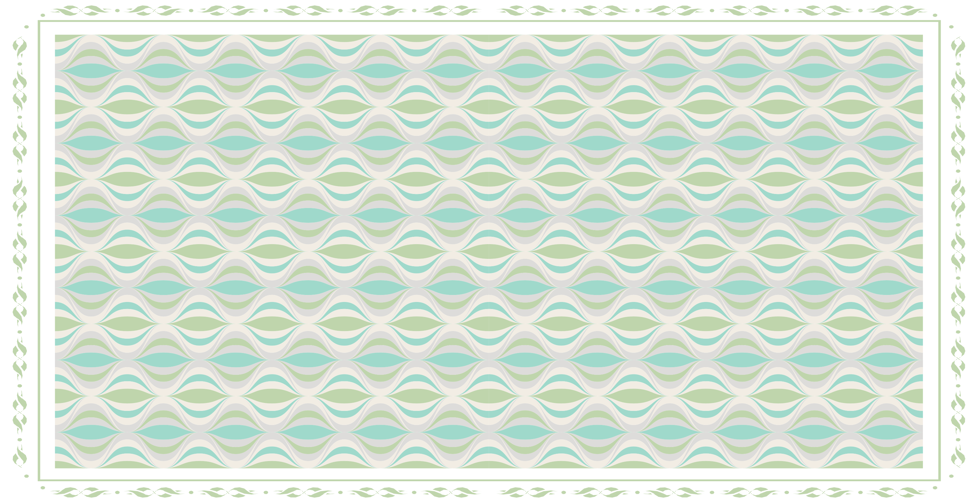 Kurvigt motiv Vinylmatta kakeleffekt - Tenstickers