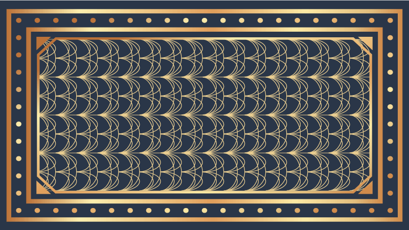 Moderna art gyllene deco mönster geometriska mattor - Tenstickers