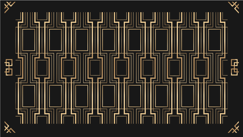 Eleganta geometriska mönster Vinylmatta modern - Tenstickers