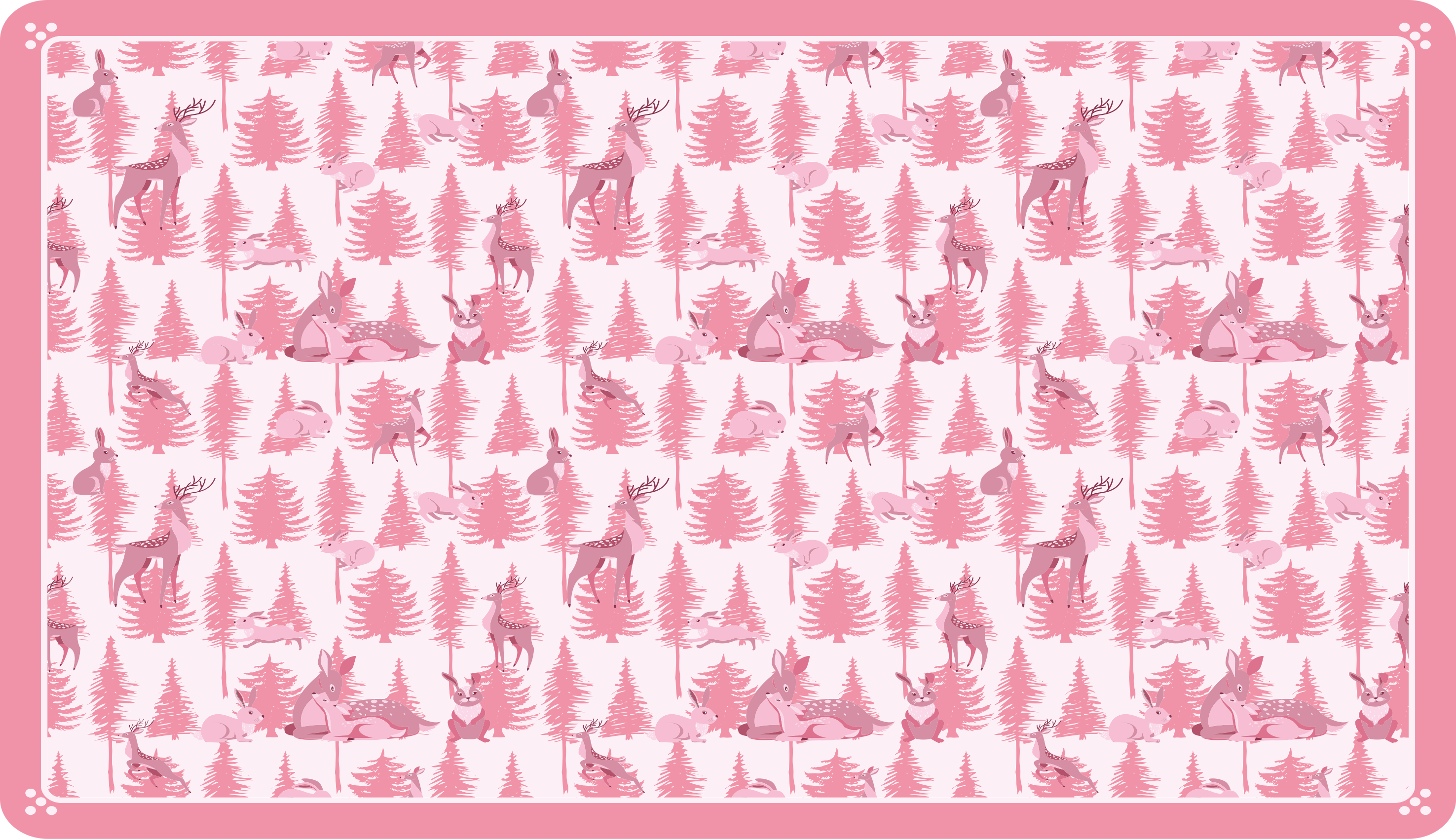 Lekfull skogsmiljö Vinylmatta daghem - Tenstickers