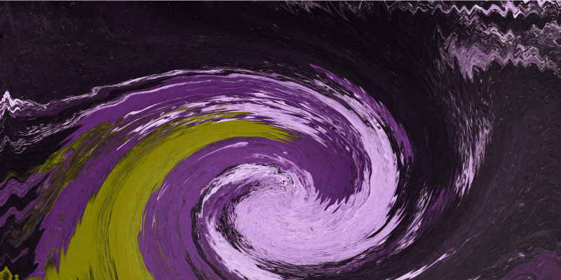 Spiralformade färgflöden Vinylmatta Ungdom - Tenstickers