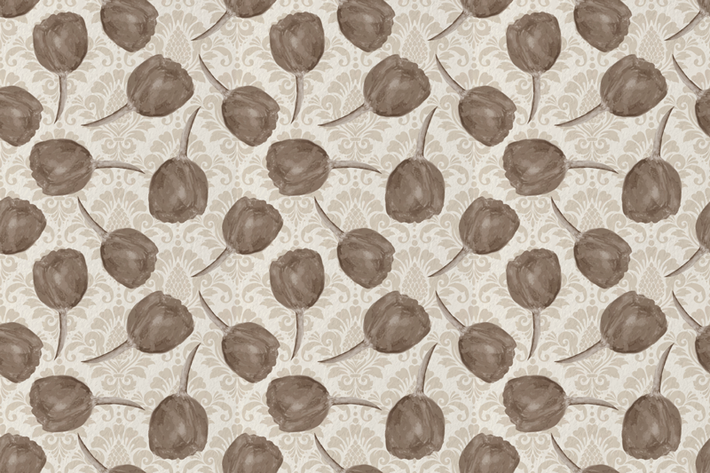 Milt botaniskt motiv Vinylmatta blommor och växter - Tenstickers