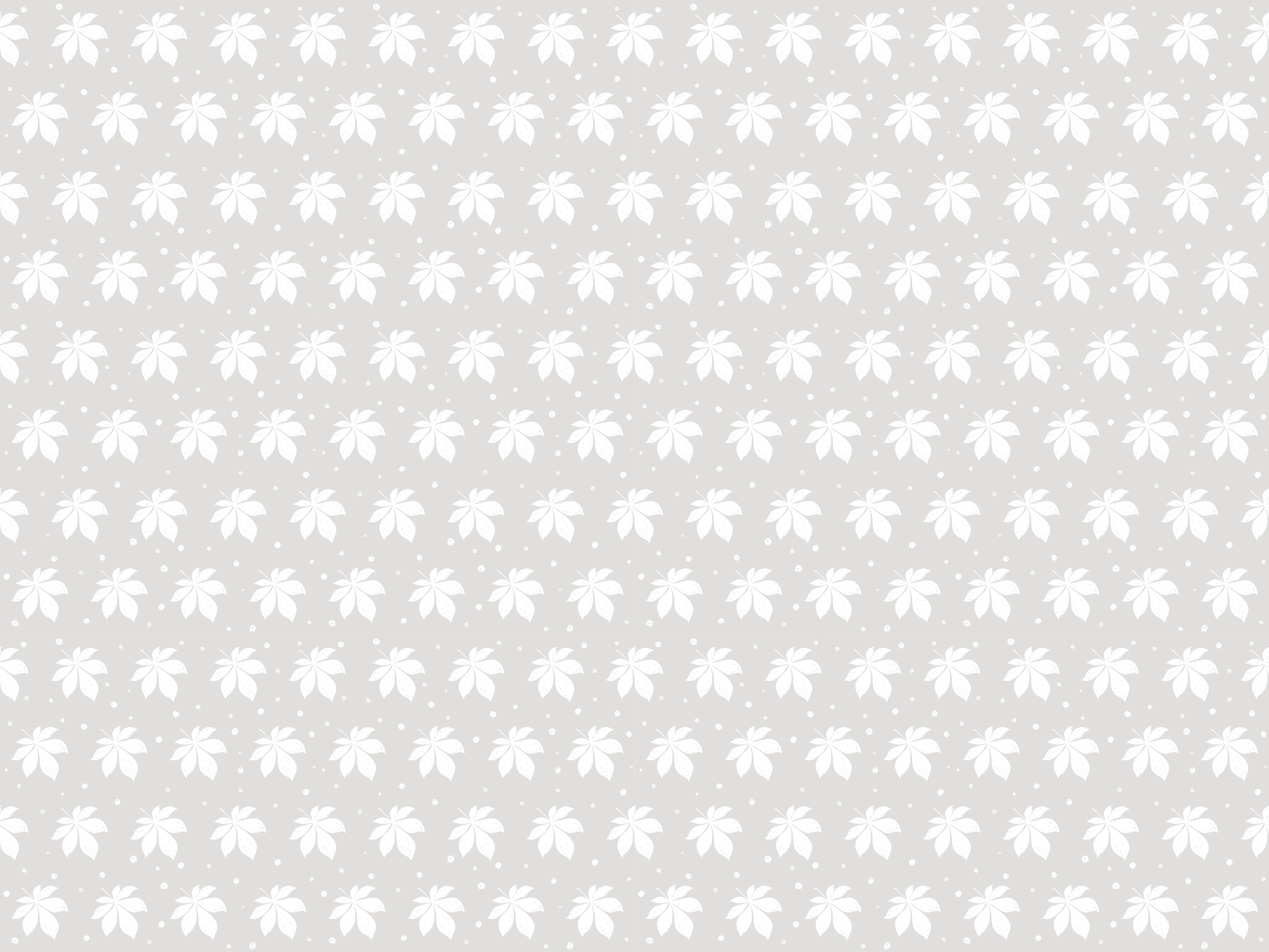 Delikat botaniskt element Vinylmatta blommor och växter - Tenstickers