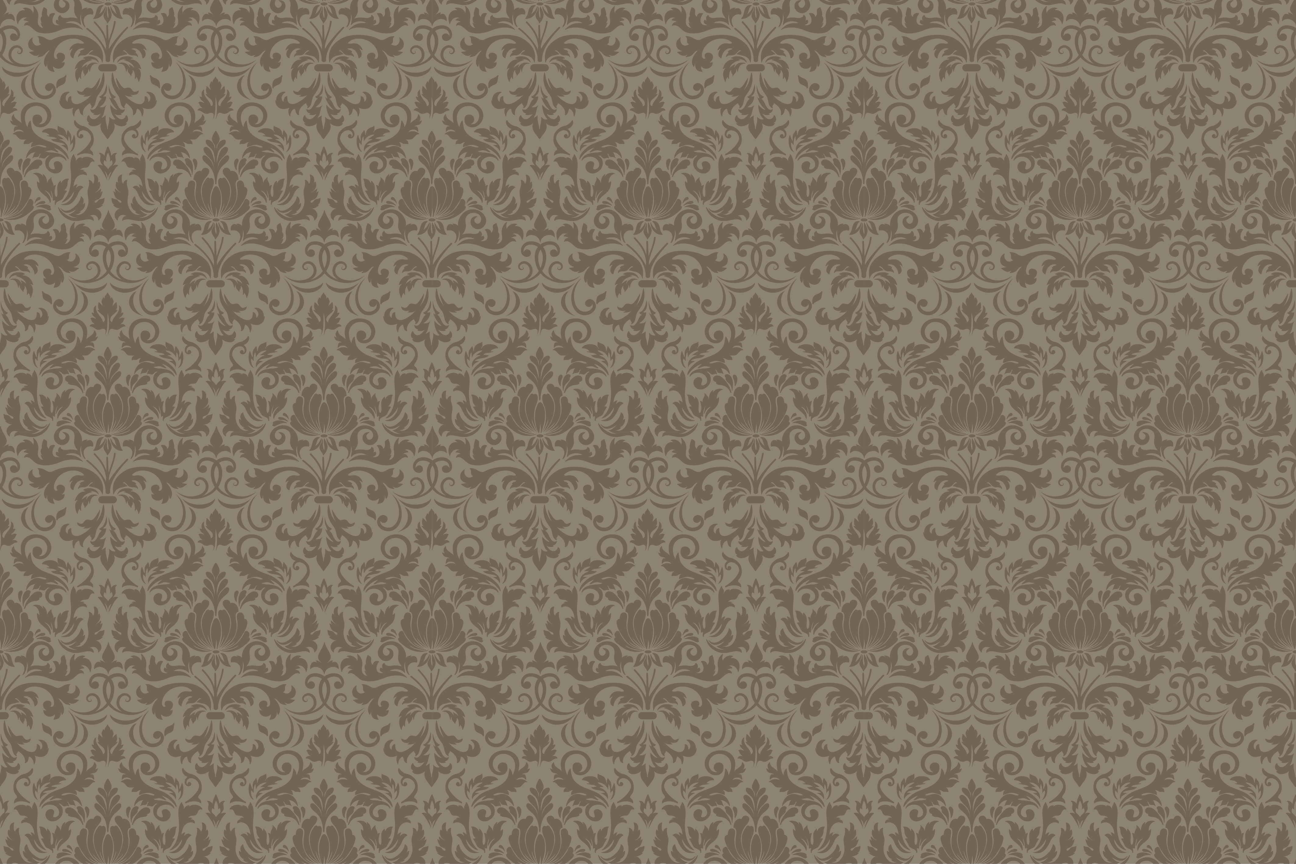 Elegant Baroque Pattern Vinylmatta årgång - Tenstickers