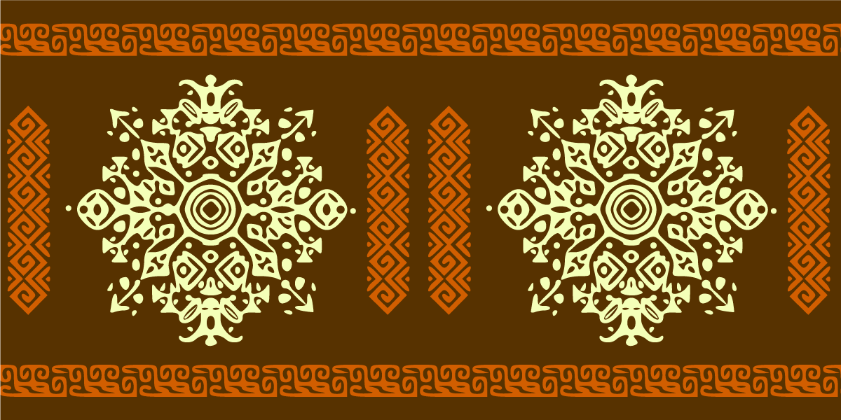 Mandala motiv ensemble Vinylmatta Mandala - Tenstickers