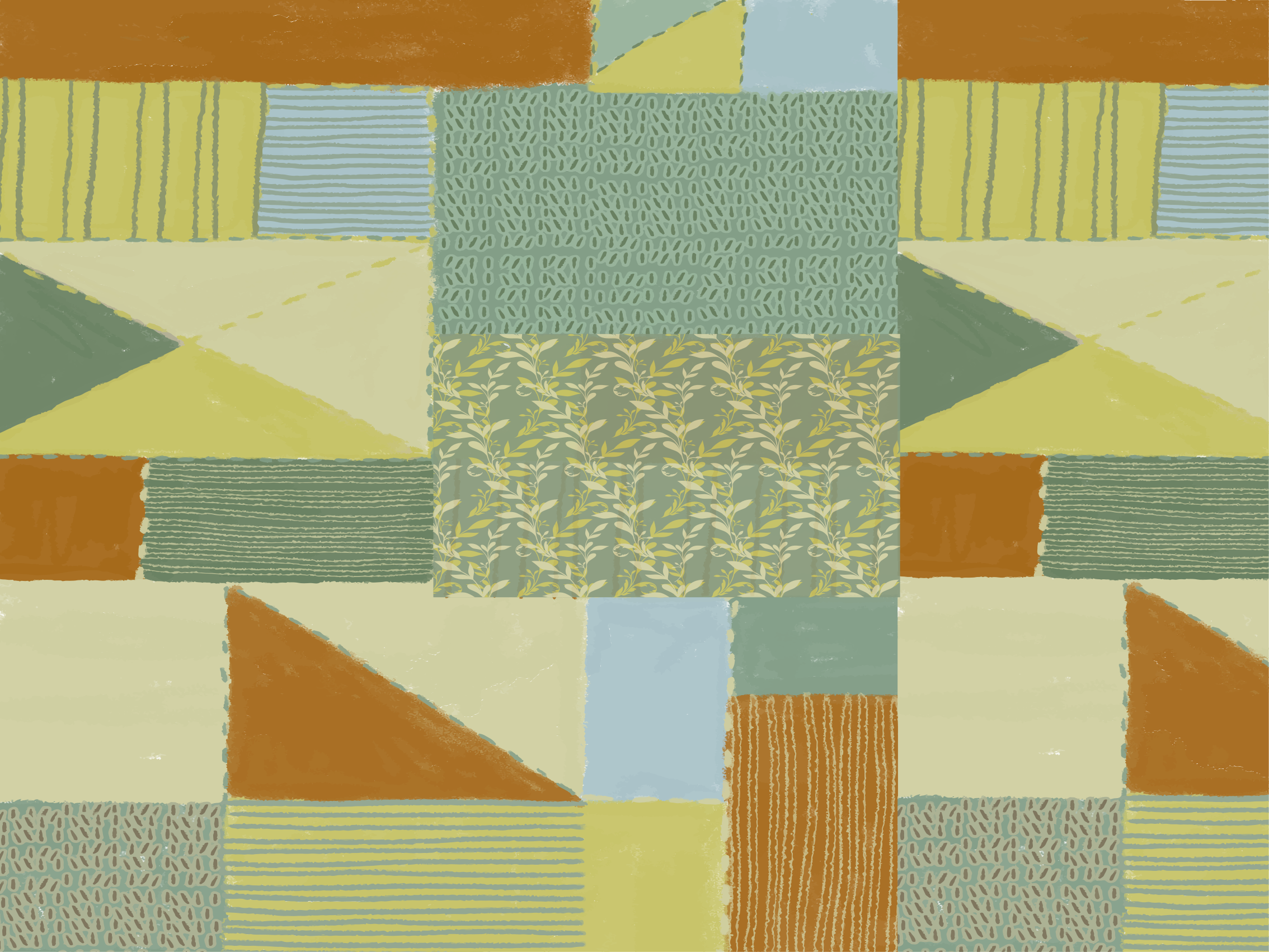 Lapptäcke triangeldesign geometriska mattor - Tenstickers